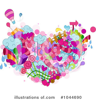 Royalty-Free (RF) Heart Clipart Illustration by BNP Design Studio - Stock Sample #1044690