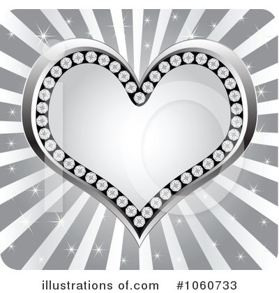 Diamond Heart Clipart #1060733 by Andrei Marincas