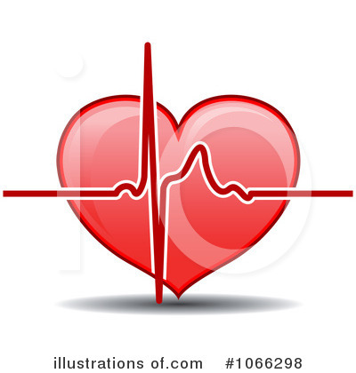 Heart Beat Clipart #1066298 by Vector Tradition SM