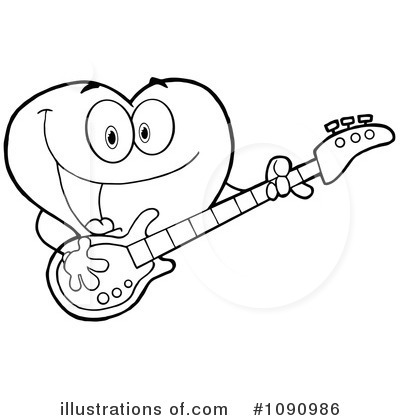 Guitar Clipart #1090986 by Hit Toon