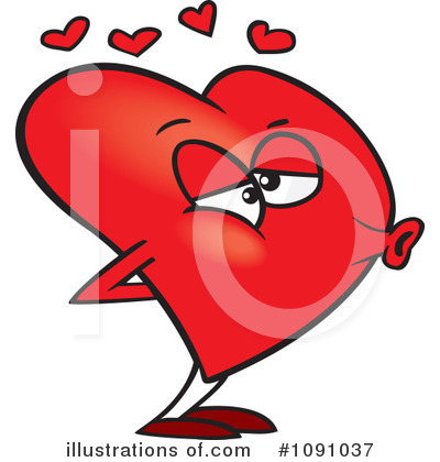 Royalty-Free (RF) Heart Clipart Illustration by toonaday - Stock Sample #1091037