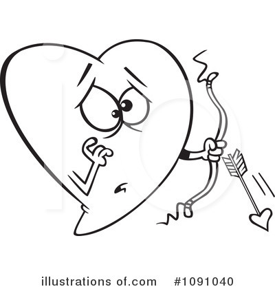 Royalty-Free (RF) Heart Clipart Illustration by toonaday - Stock Sample #1091040