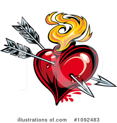 Royalty-Free (RF) Heart Clipart Illustration by Vector Tradition SM - Stock Sample #1092483