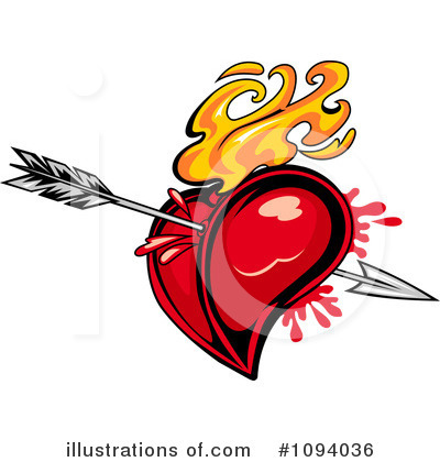 Royalty-Free (RF) Heart Clipart Illustration by Vector Tradition SM - Stock Sample #1094036