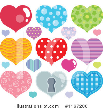 Royalty-Free (RF) Heart Clipart Illustration by visekart - Stock Sample #1167280