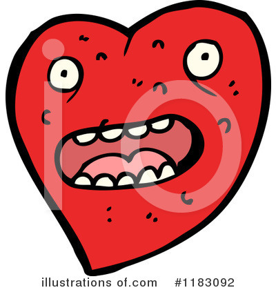 Royalty-Free (RF) Heart Clipart Illustration by lineartestpilot - Stock Sample #1183092