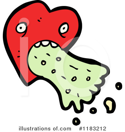 Heart Vomiting Clipart #1183212 by lineartestpilot