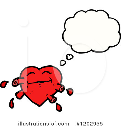 Bloody Heart Clipart #1202955 by lineartestpilot