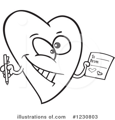 Royalty-Free (RF) Heart Clipart Illustration by toonaday - Stock Sample #1230803
