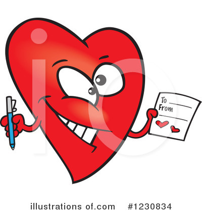 Royalty-Free (RF) Heart Clipart Illustration by toonaday - Stock Sample #1230834