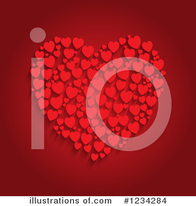 Royalty-Free (RF) Heart Clipart Illustration by KJ Pargeter - Stock Sample #1234284