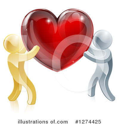 Couple Clipart #1274425 by AtStockIllustration