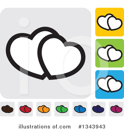 Royalty-Free (RF) Heart Clipart Illustration by ColorMagic - Stock Sample #1343943