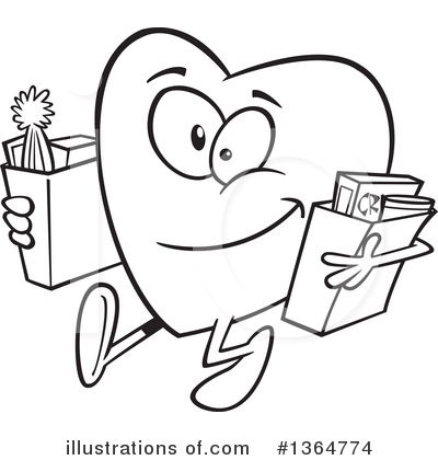 Royalty-Free (RF) Heart Clipart Illustration by toonaday - Stock Sample #1364774