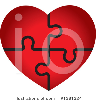 Royalty-Free (RF) Heart Clipart Illustration by ColorMagic - Stock Sample #1381324