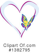 Heart Clipart #1382795 by MilsiArt