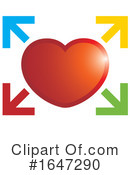 Heart Clipart #1647290 by Lal Perera