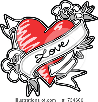 Royalty-Free (RF) Heart Clipart Illustration by NL shop - Stock Sample #1734600
