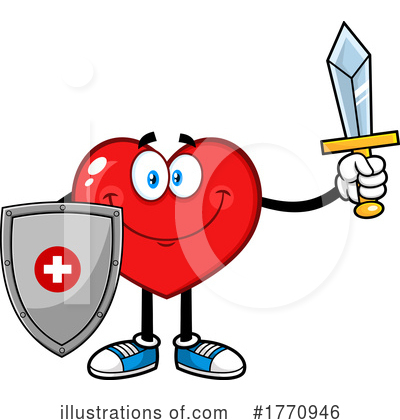 Royalty-Free (RF) Heart Clipart Illustration by Hit Toon - Stock Sample #1770946