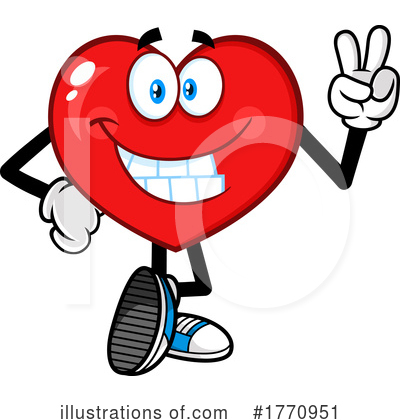 Heart Mascot Clipart #1770951 by Hit Toon