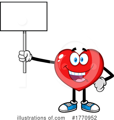 Heart Mascot Clipart #1770952 by Hit Toon