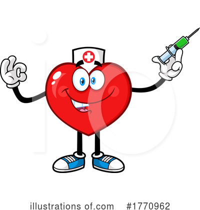 Heart Mascot Clipart #1770962 by Hit Toon