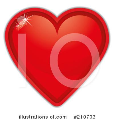 Royalty-Free (RF) Heart Clipart Illustration by MilsiArt - Stock Sample #210703