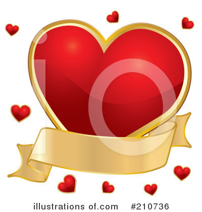 Royalty-Free (RF) Heart Clipart Illustration by MilsiArt - Stock Sample #210736