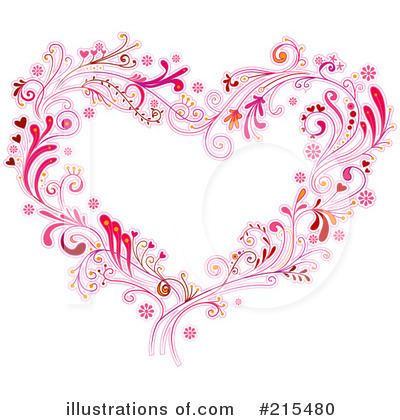 Floral Heart Clipart #215480 by BNP Design Studio