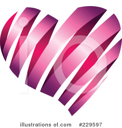 Royalty-Free (RF) Heart Clipart Illustration by Qiun - Stock Sample #229597