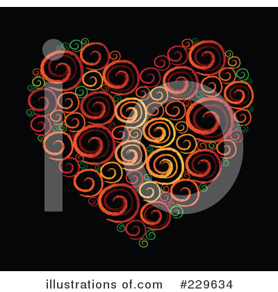 Royalty-Free (RF) Heart Clipart Illustration by Qiun - Stock Sample #229634