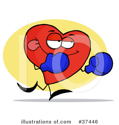 Royalty-Free (RF) Heart Clipart Illustration by Hit Toon - Stock Sample #37446