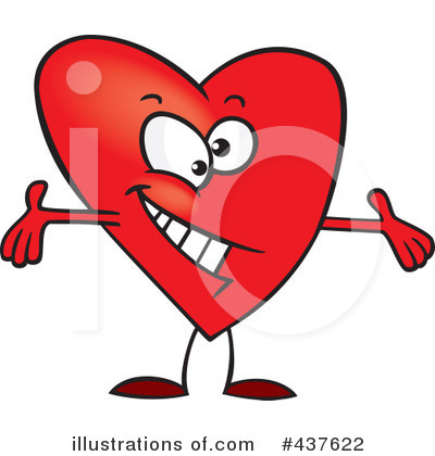 Royalty-Free (RF) Heart Clipart Illustration by toonaday - Stock Sample #437622