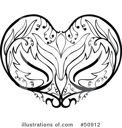 Royalty-Free (RF) Heart Clipart Illustration by Cherie Reve - Stock Sample #50912