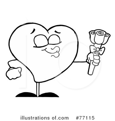 Royalty-Free (RF) Heart Clipart Illustration by Hit Toon - Stock Sample #77115