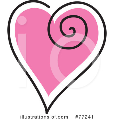 Royalty-Free (RF) Heart Clipart Illustration by Rosie Piter - Stock Sample #77241