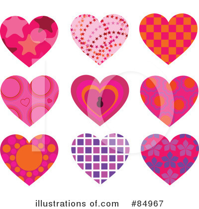 Royalty-Free (RF) Heart Clipart Illustration by Pushkin - Stock Sample #84967
