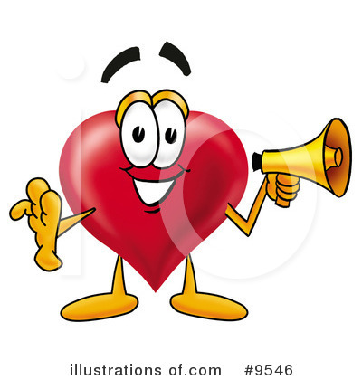 Love Heart Clipart #9546 by Mascot Junction