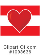 Heart Flag Clipart #1093636 by Maria Bell