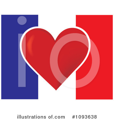 Heart Flag Clipart #1093638 by Maria Bell