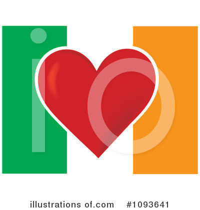 Ireland Flag Clipart #1093641 by Maria Bell