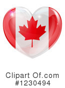 Heart Flag Clipart #1230494 by AtStockIllustration