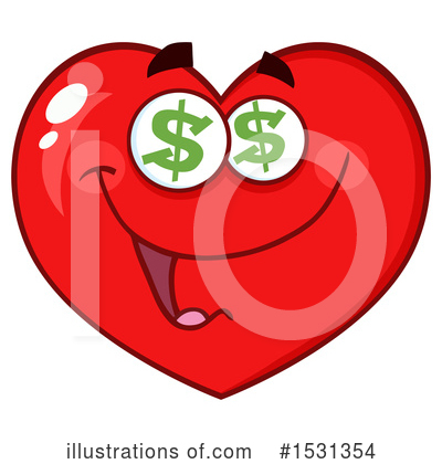 Royalty-Free (RF) Heart Mascot Clipart Illustration by Hit Toon - Stock Sample #1531354