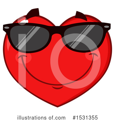 Royalty-Free (RF) Heart Mascot Clipart Illustration by Hit Toon - Stock Sample #1531355