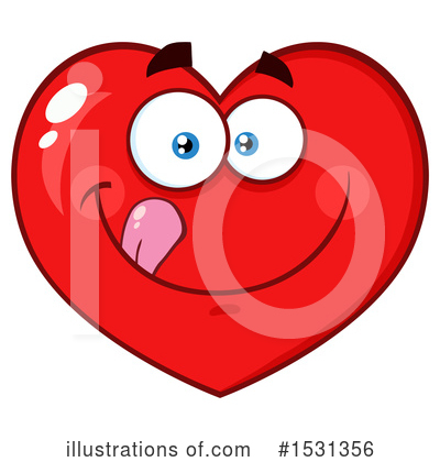 Royalty-Free (RF) Heart Mascot Clipart Illustration by Hit Toon - Stock Sample #1531356