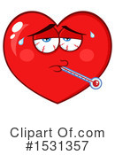 Heart Mascot Clipart #1531357 by Hit Toon