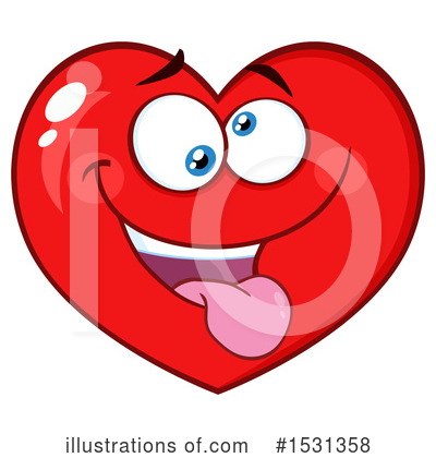 Royalty-Free (RF) Heart Mascot Clipart Illustration by Hit Toon - Stock Sample #1531358