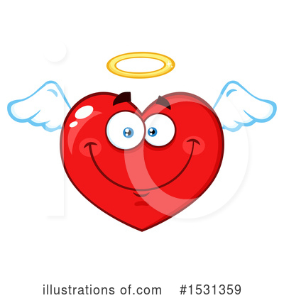 Royalty-Free (RF) Heart Mascot Clipart Illustration by Hit Toon - Stock Sample #1531359