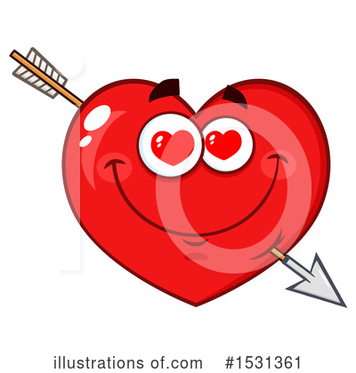 Royalty-Free (RF) Heart Mascot Clipart Illustration by Hit Toon - Stock Sample #1531361