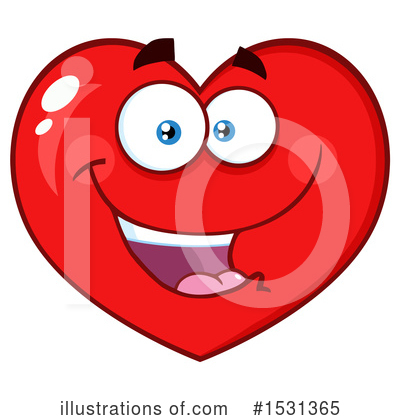 Royalty-Free (RF) Heart Mascot Clipart Illustration by Hit Toon - Stock Sample #1531365